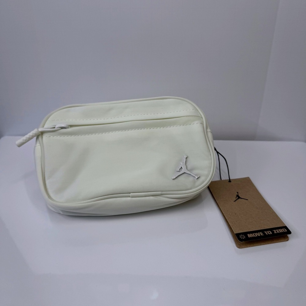 NWT Nike Jordan Crossbody Bag Unisex Sail Off White O/S Nylon WA0870-782 Jumpman
